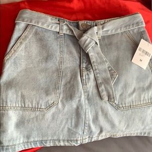 NWT DENIM LIGHT WASH SKIRT